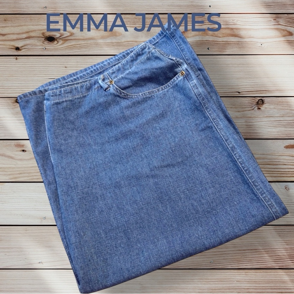 🌺EMMA JAMES BACK SPLIT DENIM SKIRT